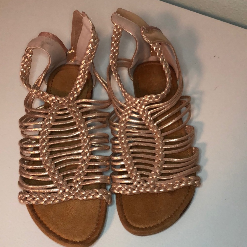 2/$20 Forever Shimmer Pink Flat Sandals